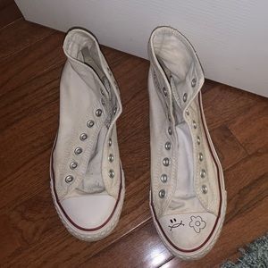 White Converse High Top Chucks